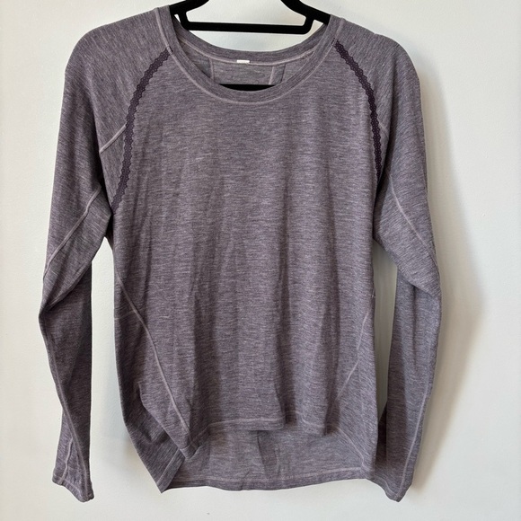 Lululemon Stop Drop and Squat Long Sleeve Top Size 6 - Picture 1 of 9